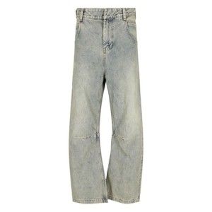 Entire Studios Wide-Leg Distressed Denim Jeans With Five-Pocket Design - NWT